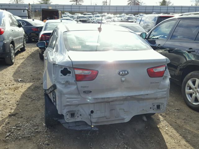 KNADN4A34E6327313 - 2014 KIA RIO EX SILVER photo 9