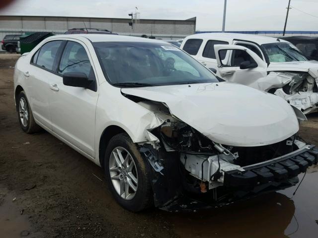 3FAHP0GA6CR175196 - 2012 FORD FUSION S WHITE photo 1