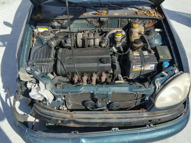 KLATA22651B645473 - 2001 DAEWOO LANOS S GREEN photo 7