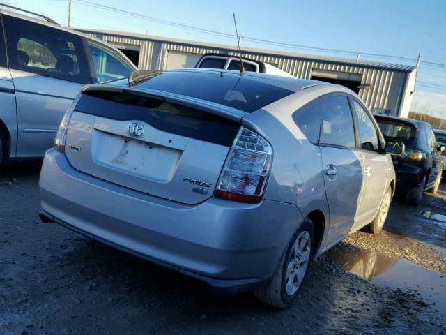 JTDKB20U477613015 - 2007 TOYOTA PRIUS SILVER photo 4