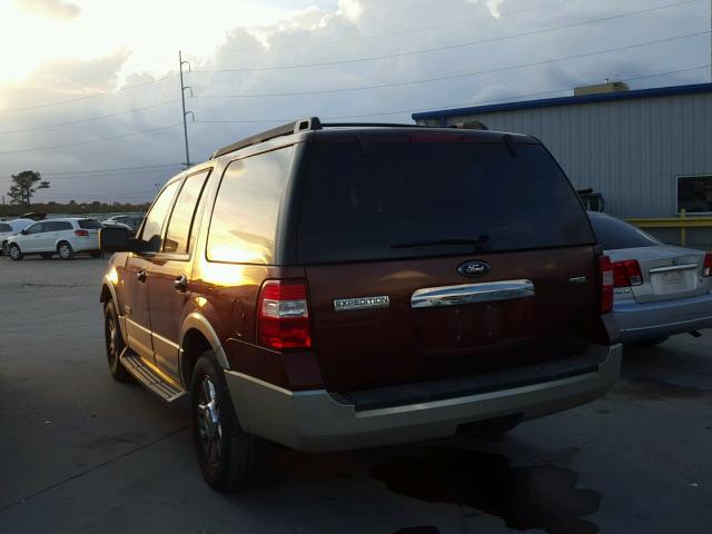 1FMFU17508LA51512 - 2008 FORD EXPEDITION MAROON photo 3