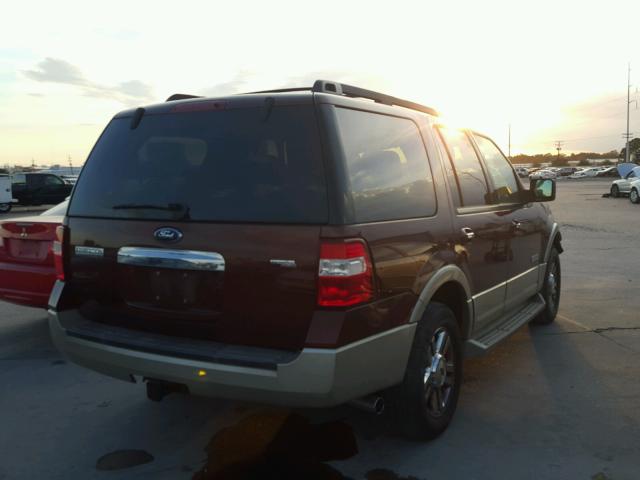 1FMFU17508LA51512 - 2008 FORD EXPEDITION MAROON photo 4