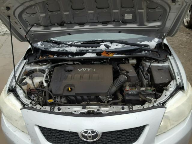 JTDBU4EE3A9100924 - 2010 TOYOTA COROLLA BA SILVER photo 7