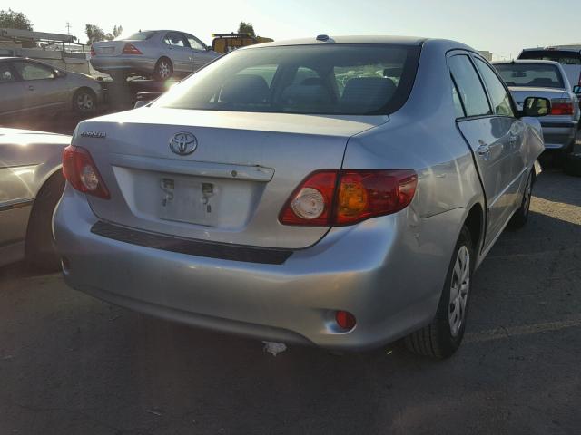 1NXBU40E89Z114085 - 2009 TOYOTA COROLLA BA SILVER photo 4