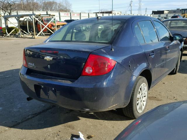 1G1AD5F5XA7207408 - 2010 CHEVROLET COBALT 1LT BLUE photo 4