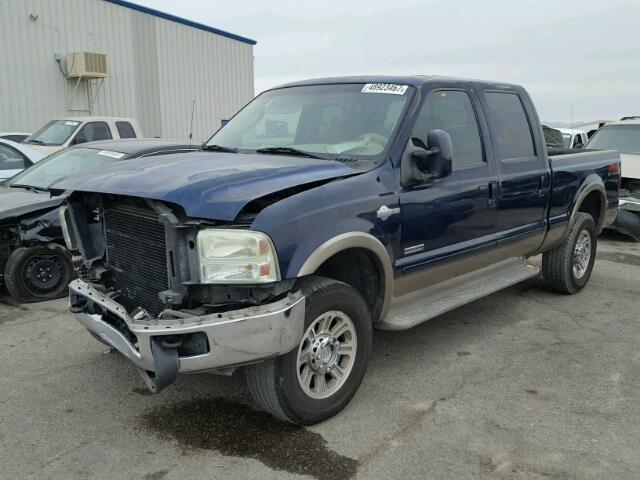 1FTSW21P76EB21456 - 2006 FORD F250 SUPER BLUE photo 2