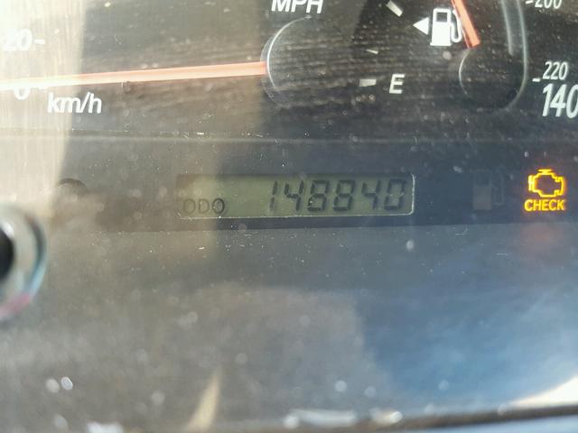 JTDBE32K820060380 - 2002 TOYOTA CAMRY LE შავი ფოტო 8