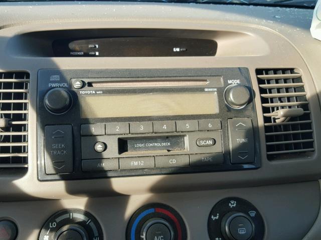 JTDBE32K820060380 - 2002 TOYOTA CAMRY LE შავი ფოტო 9