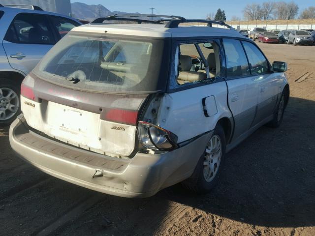 4S3BH896827648252 - 2002 SUBARU LEGACY OUT WHITE photo 4