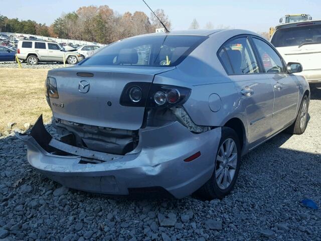 JM1BK12F871685914 - 2007 MAZDA 3 I SILVER photo 4