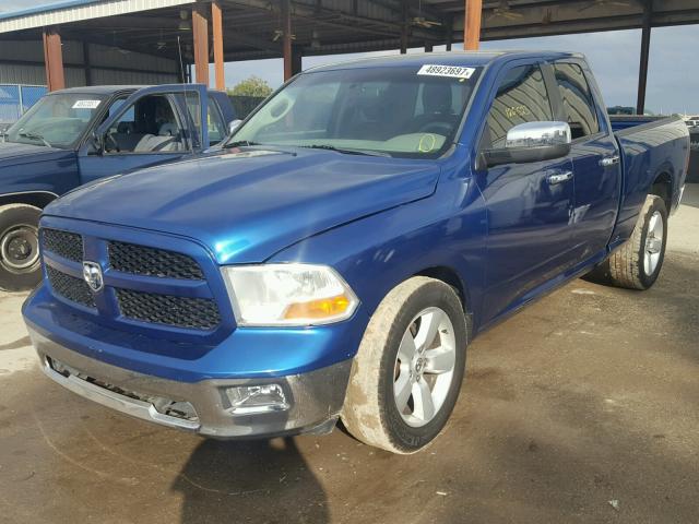 1D7RB1GT1BS581884 - 2011 DODGE RAM 1500 BLUE photo 2