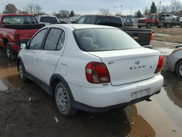 JTDBT1235Y0094210 - 2000 TOYOTA ECHO WHITE photo 3