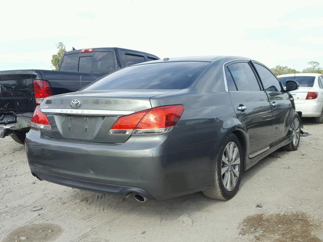 4T1BK3DB2BU436629 - 2011 TOYOTA AVALON BAS GREEN photo 4