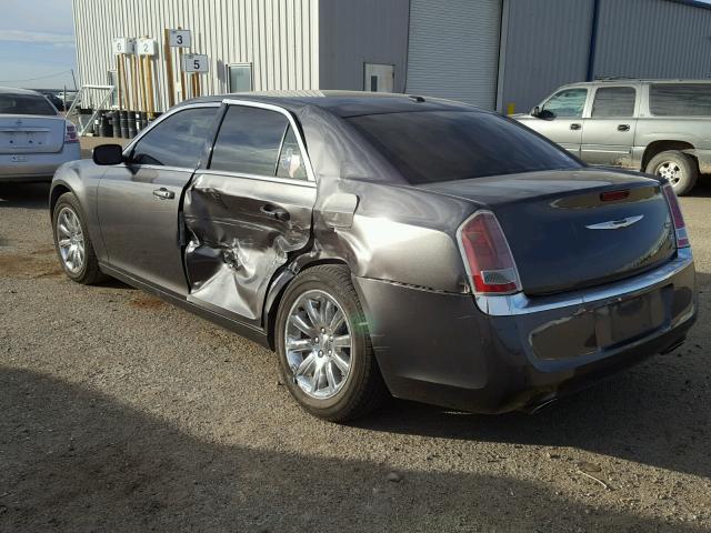 2C3CCAAG4DH588853 - 2013 CHRYSLER 300 GRAY photo 3