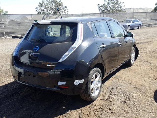 JN1AZ0CP8CT023020 - 2012 NISSAN LEAF SV BLACK photo 4