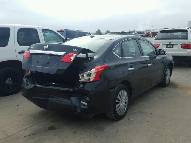 3N1AB7AP1GL649499 - 2016 NISSAN SENTRA S BLACK photo 4