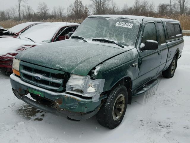 1FTYR14V7YTA64955 - 2000 FORD RANGER SUP GREEN photo 2