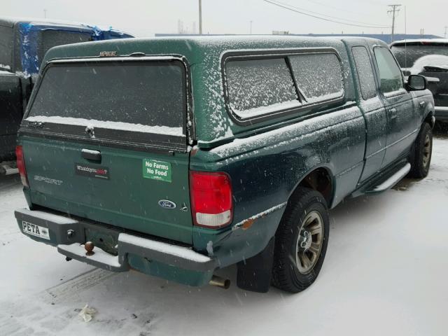 1FTYR14V7YTA64955 - 2000 FORD RANGER SUP GREEN photo 4