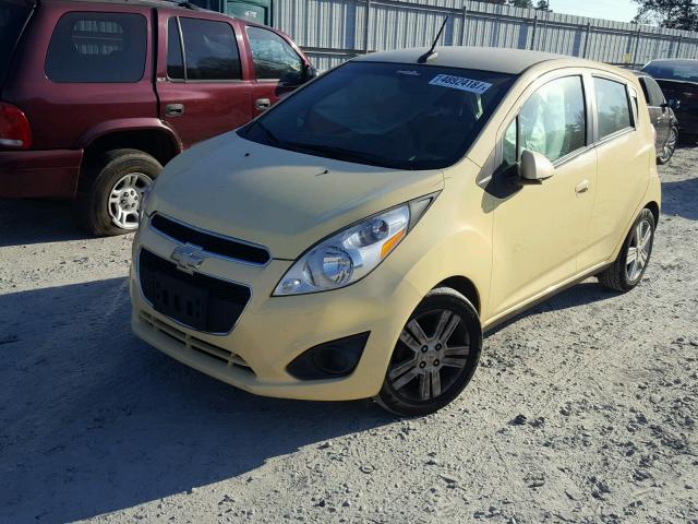 KL8CB6S92DC530375 - 2013 CHEVROLET SPARK LS YELLOW photo 2