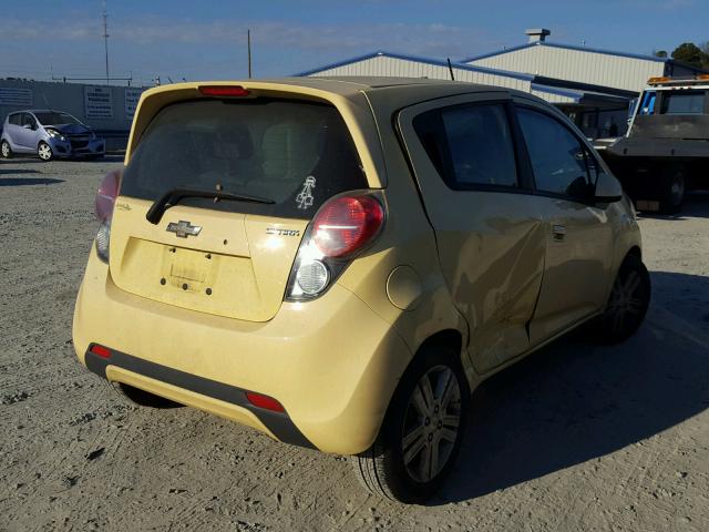 KL8CB6S92DC530375 - 2013 CHEVROLET SPARK LS YELLOW photo 4