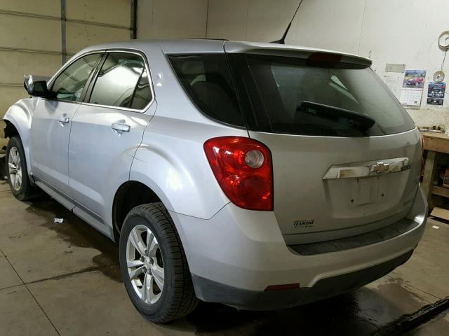 2GNALBEC7B1231003 - 2011 CHEVROLET EQUINOX LS SILVER photo 3