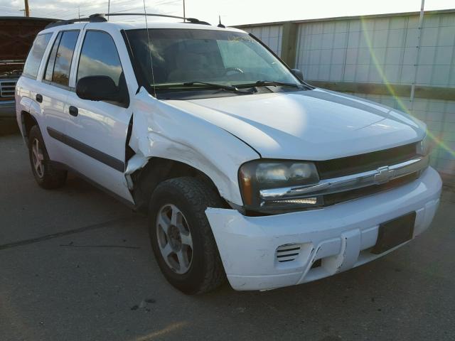 1GNDT13S152144803 - 2005 CHEVROLET TRAILBLAZE WHITE photo 1