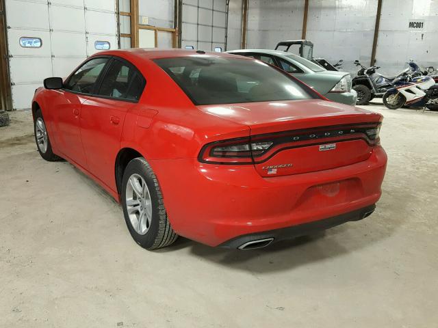 2C3CDXBG8GH312470 - 2016 DODGE CHARGER SE RED photo 3