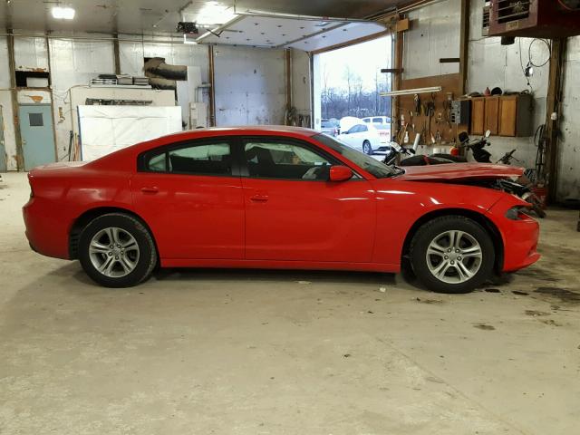 2C3CDXBG8GH312470 - 2016 DODGE CHARGER SE RED photo 9