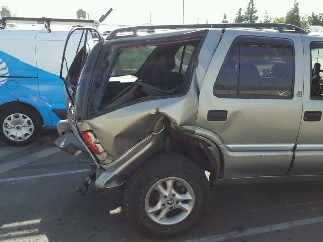 1GKDT13W3W2526381 - 1998 GMC ENVOY GRAY photo 9