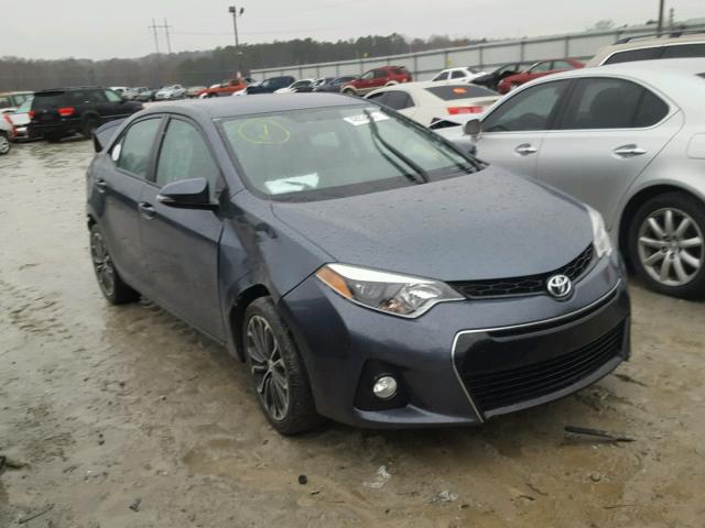 2T1BURHE2EC224031 - 2014 TOYOTA COROLLA L BLUE photo 1