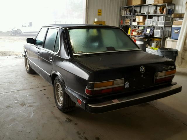 WBADK7304J9833133 - 1988 BMW 528 E BLACK photo 3