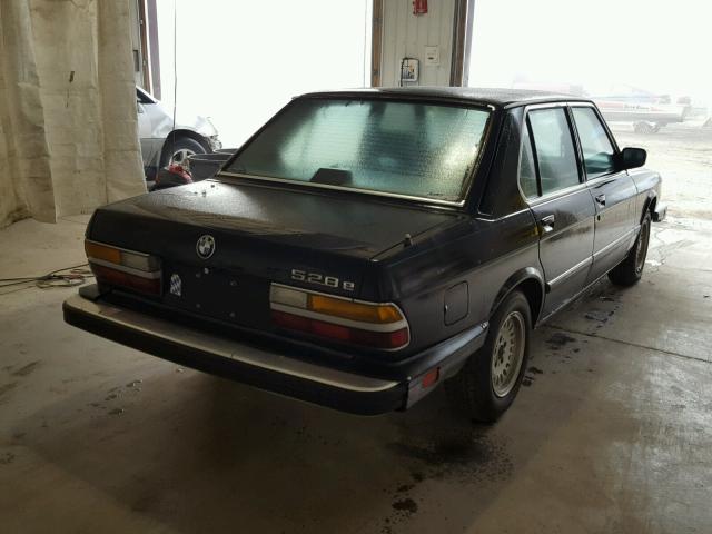 WBADK7304J9833133 - 1988 BMW 528 E BLACK photo 4