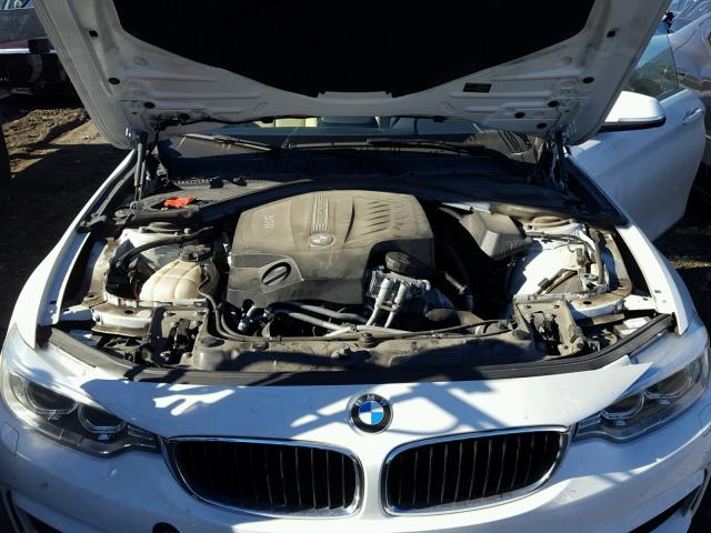 WBA3R5C54EK186335 - 2014 BMW 435 XI WHITE photo 7