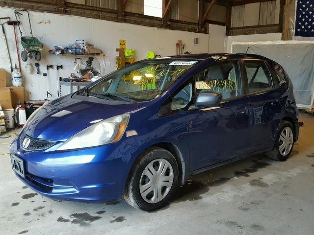 JHMGE8H20AC007923 - 2010 HONDA FIT BLUE photo 2