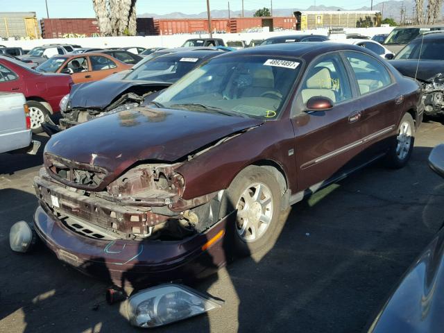 1MEFM55S1YA639255 - 2000 MERCURY SABLE LS P MAROON photo 2