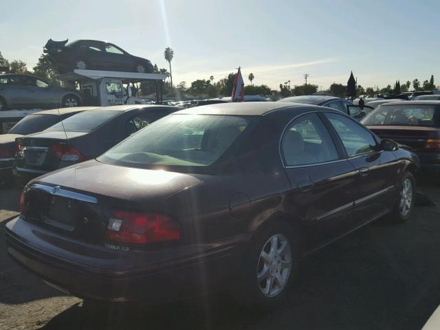 1MEFM55S1YA639255 - 2000 MERCURY SABLE LS P MAROON photo 4