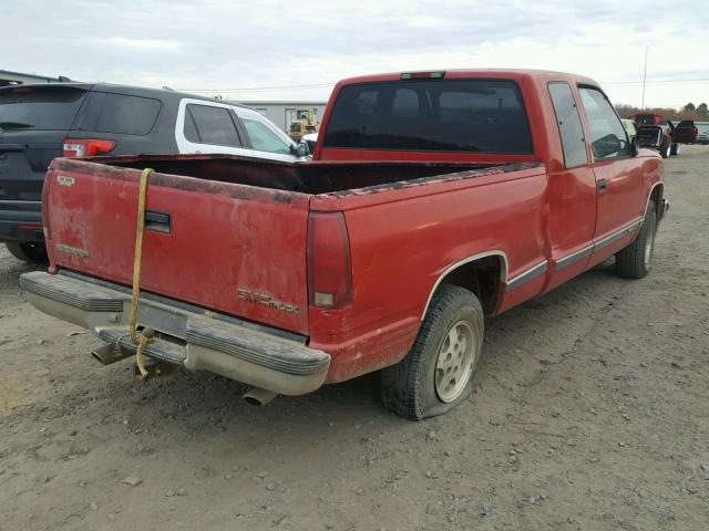 2GTEC19K2R1593675 - 1994 GMC SIERRA C15 RED photo 4