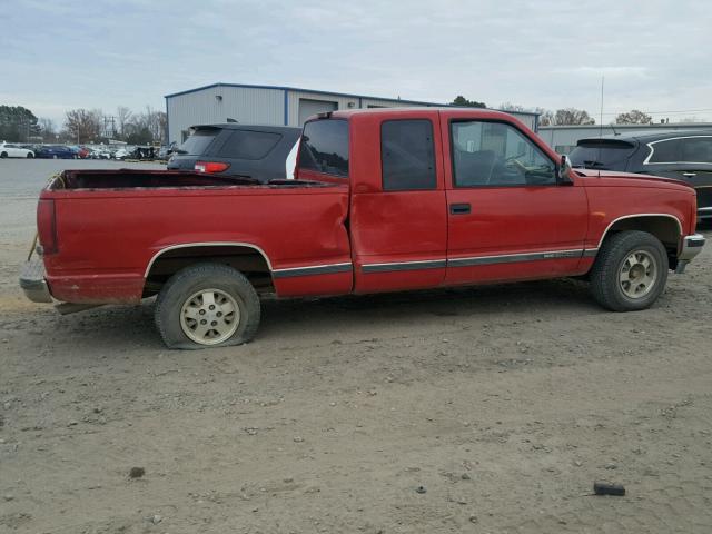 2GTEC19K2R1593675 - 1994 GMC SIERRA C15 RED photo 9