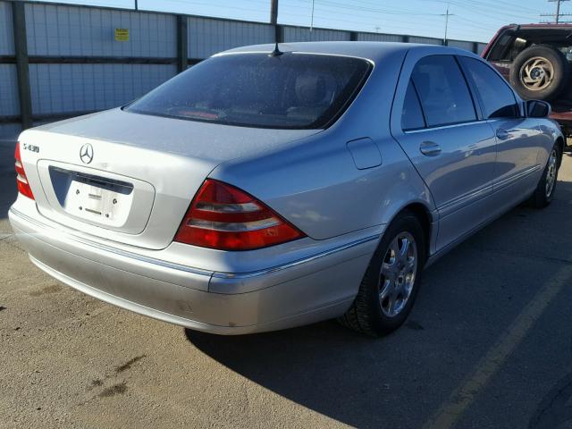 WDBNG70J82A286789 - 2002 MERCEDES-BENZ S 430 SILVER photo 4