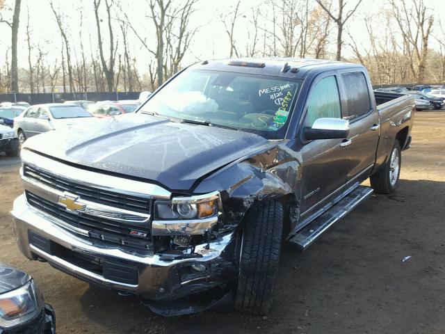 1GC1KWEG9FF155840 - 2015 CHEVROLET SILVERADO GRAY photo 2