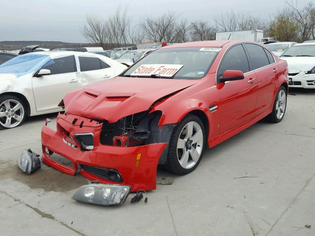 6G2EC57Y09L306253 - 2009 PONTIAC G8 GT RED photo 2