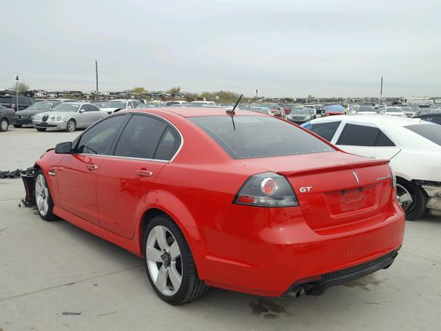 6G2EC57Y09L306253 - 2009 PONTIAC G8 GT RED photo 3