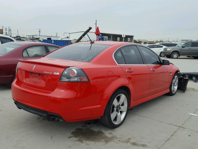 6G2EC57Y09L306253 - 2009 PONTIAC G8 GT RED photo 4