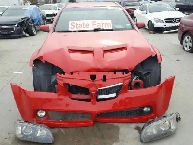 6G2EC57Y09L306253 - 2009 PONTIAC G8 GT RED photo 9