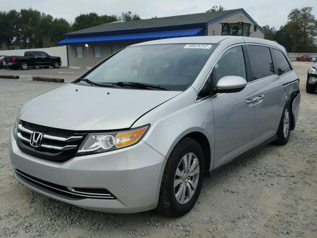 5FNRL5H41FB004104 - 2015 HONDA ODYSSEY EX SILVER photo 2