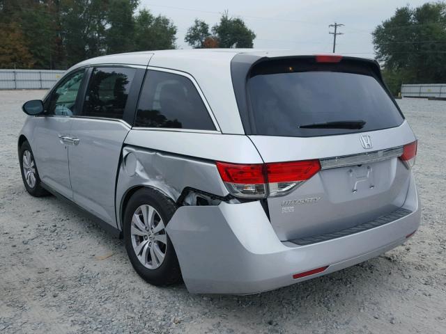 5FNRL5H41FB004104 - 2015 HONDA ODYSSEY EX SILVER photo 3