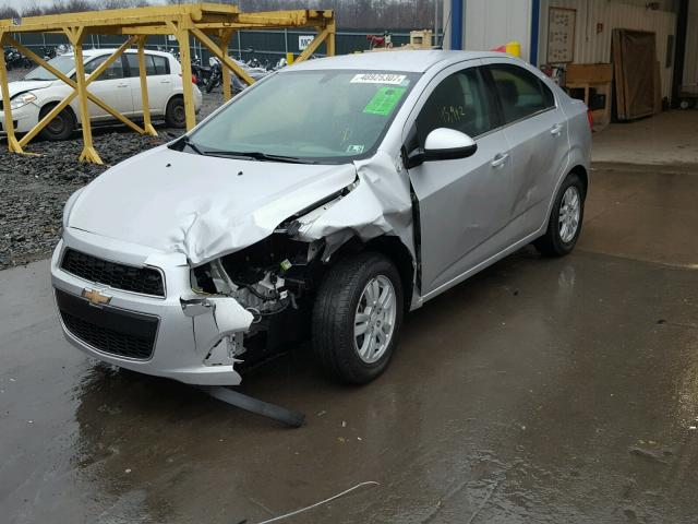 1G1JC5SH0E4169729 - 2014 CHEVROLET SONIC LT SILVER photo 2