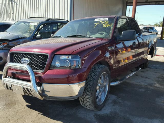 1FTRX12W74NA97412 - 2004 FORD F150 BURGUNDY photo 2