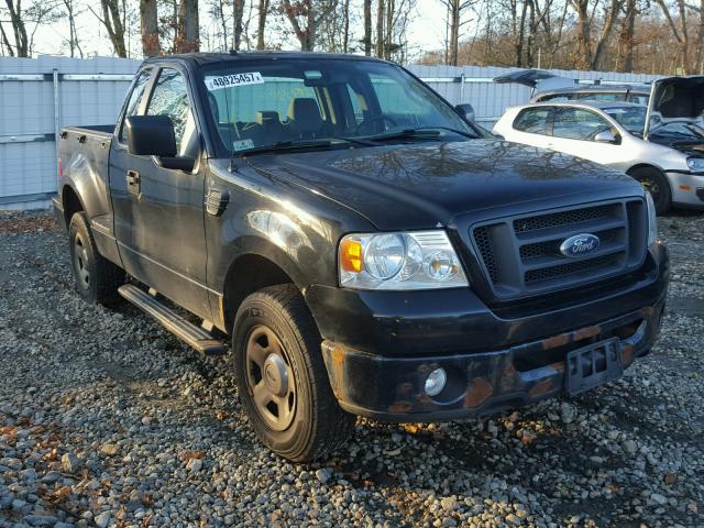 1FTRF04W87KC77059 - 2007 FORD F150 BLACK photo 1