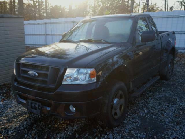 1FTRF04W87KC77059 - 2007 FORD F150 BLACK photo 2